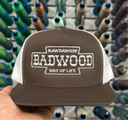 "RAWDAWGIN" Classic Trucker in BROWN/WHITE