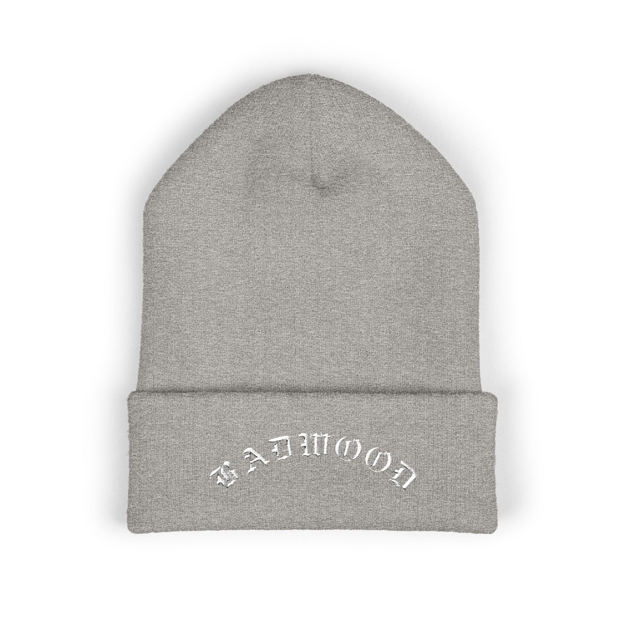 "OLD ENGLISH" - Embroidered Cuffed Beanie