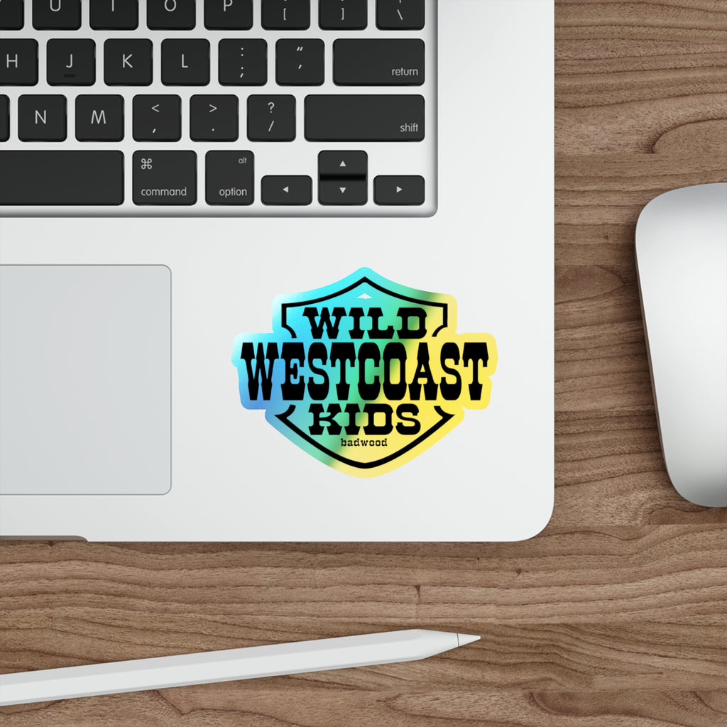 "WILD WEST COAST KIDS" - Holographic Sticker