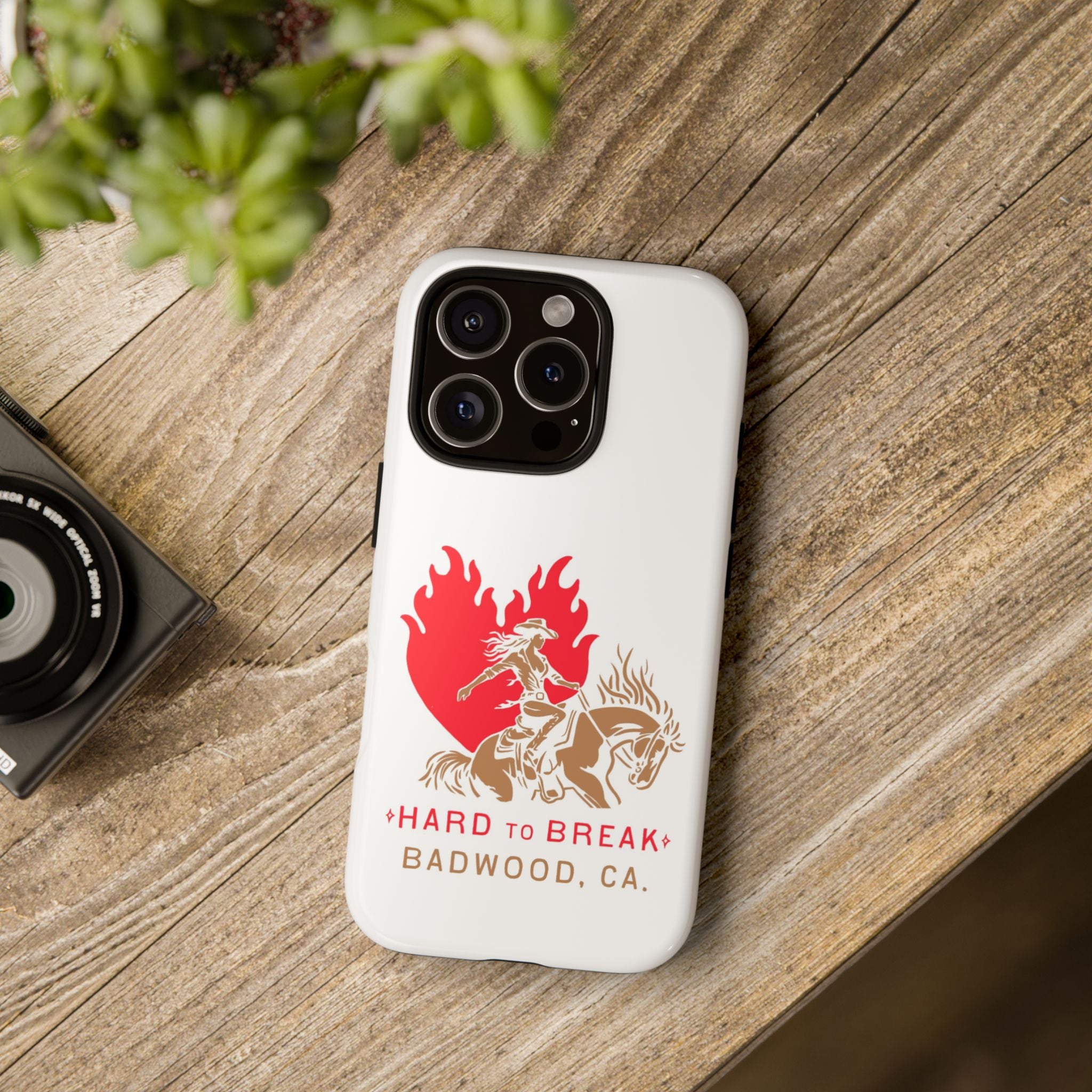 "HARD TO BREAK" Tough Case in WHITE