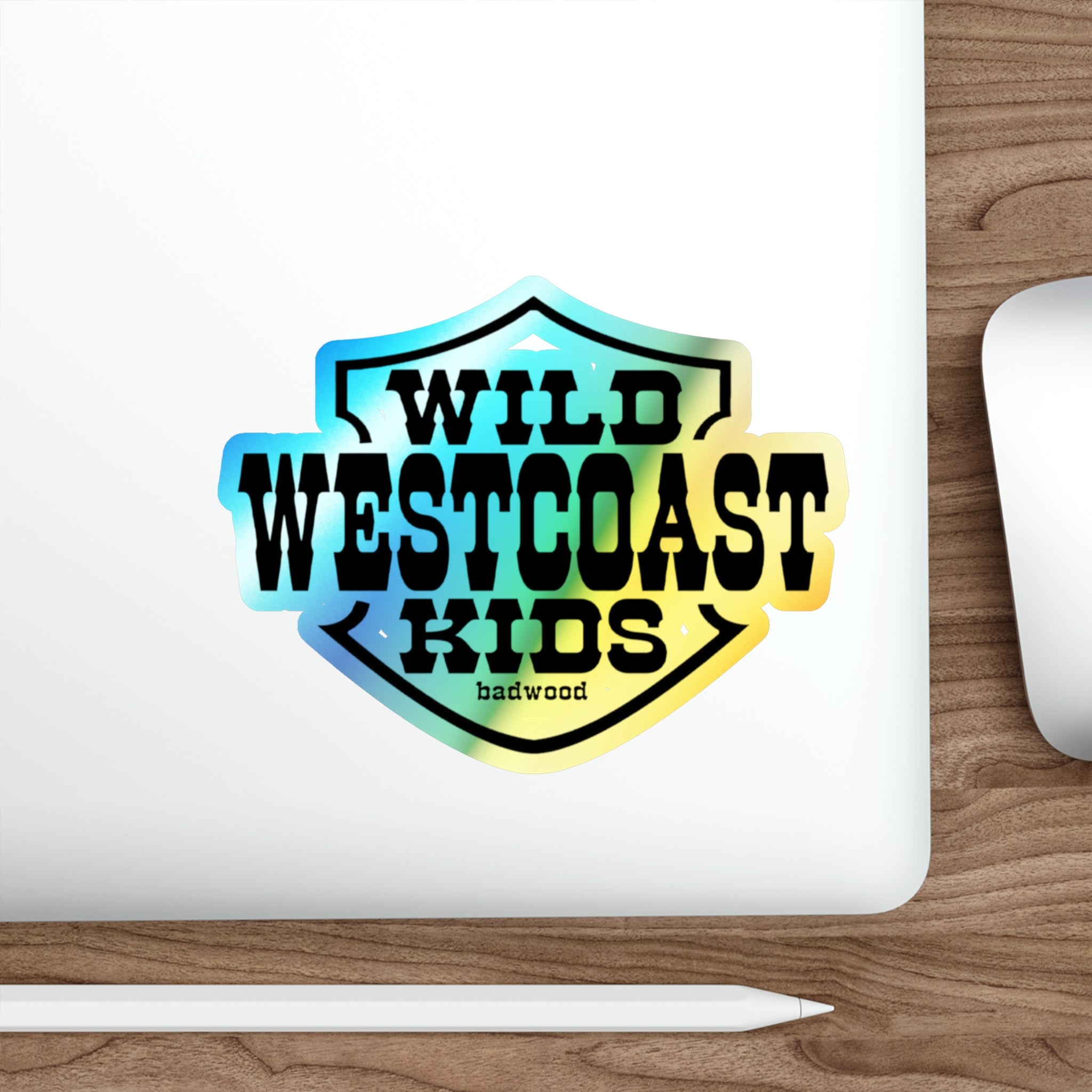 "WILD WEST COAST KIDS" - Holographic Sticker