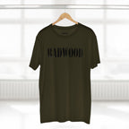 Badwood Graphic Tee — Ribbed Balaclava Back Print Cotton T-Shirt