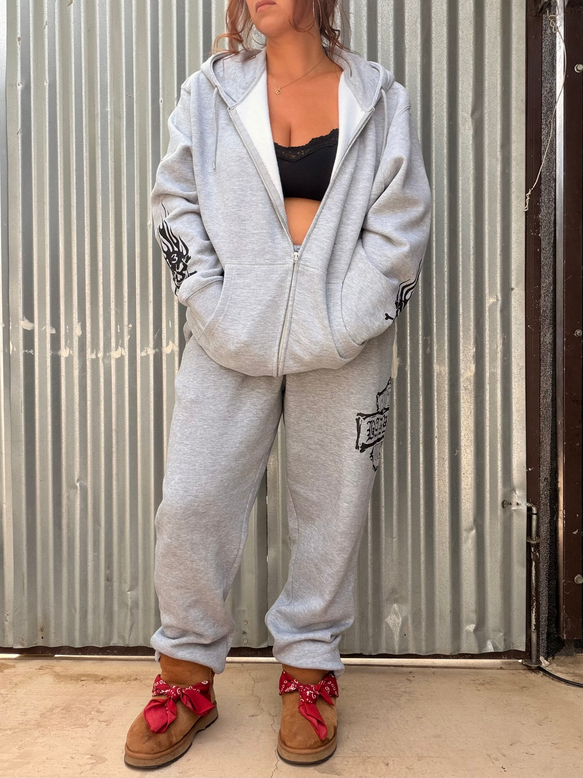 "MOTOR JUNKIES" ZIP HOODIE