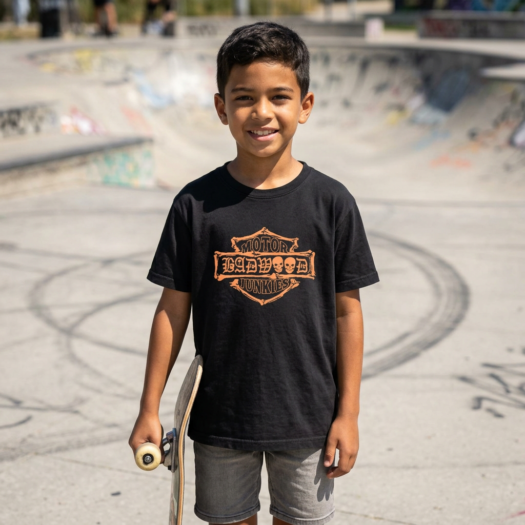 "MOTOR JUNKIES" - Kids Tee