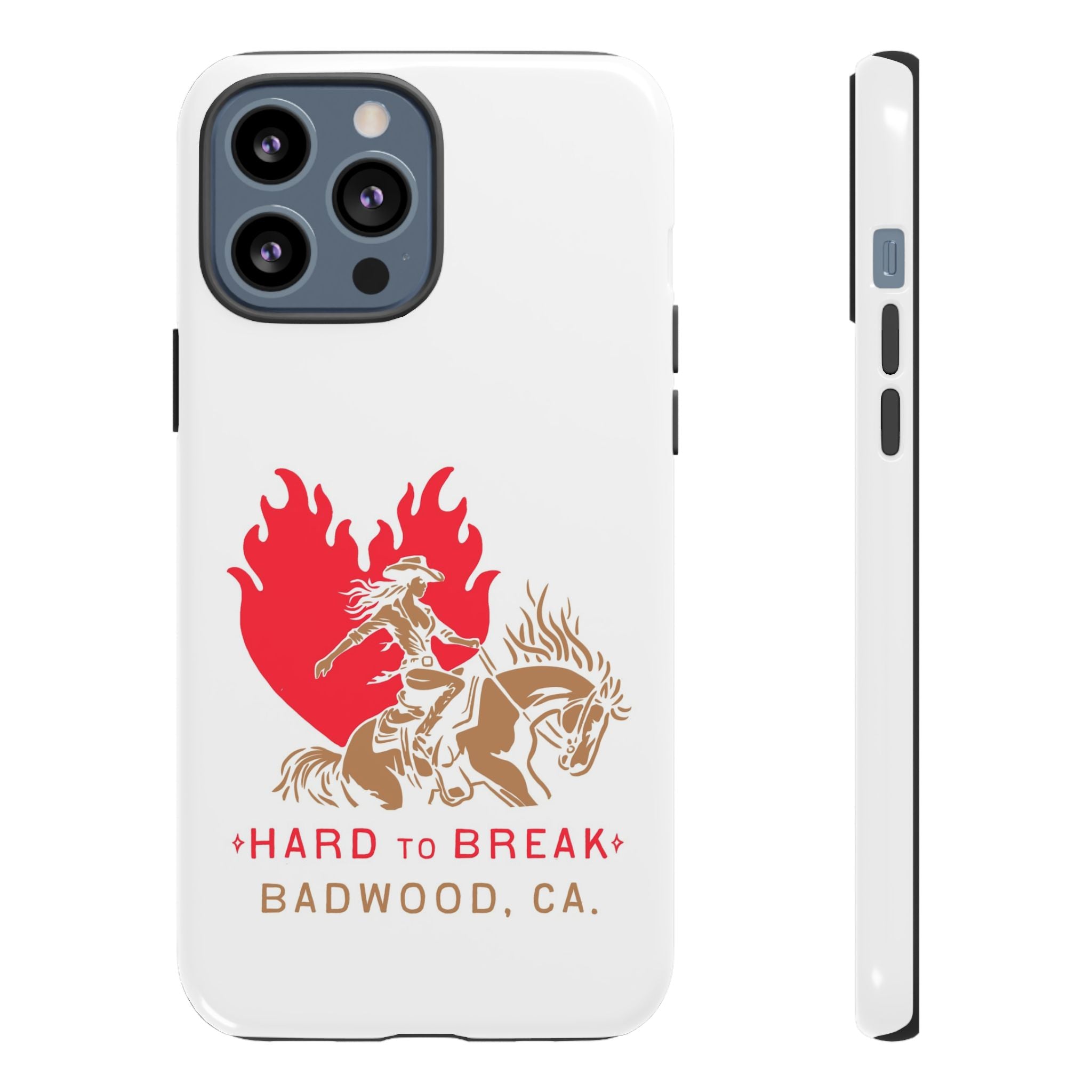 "HARD TO BREAK" Tough Case in WHITE