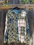 "MOTHERTRUCKING" Flannel in OLIVE