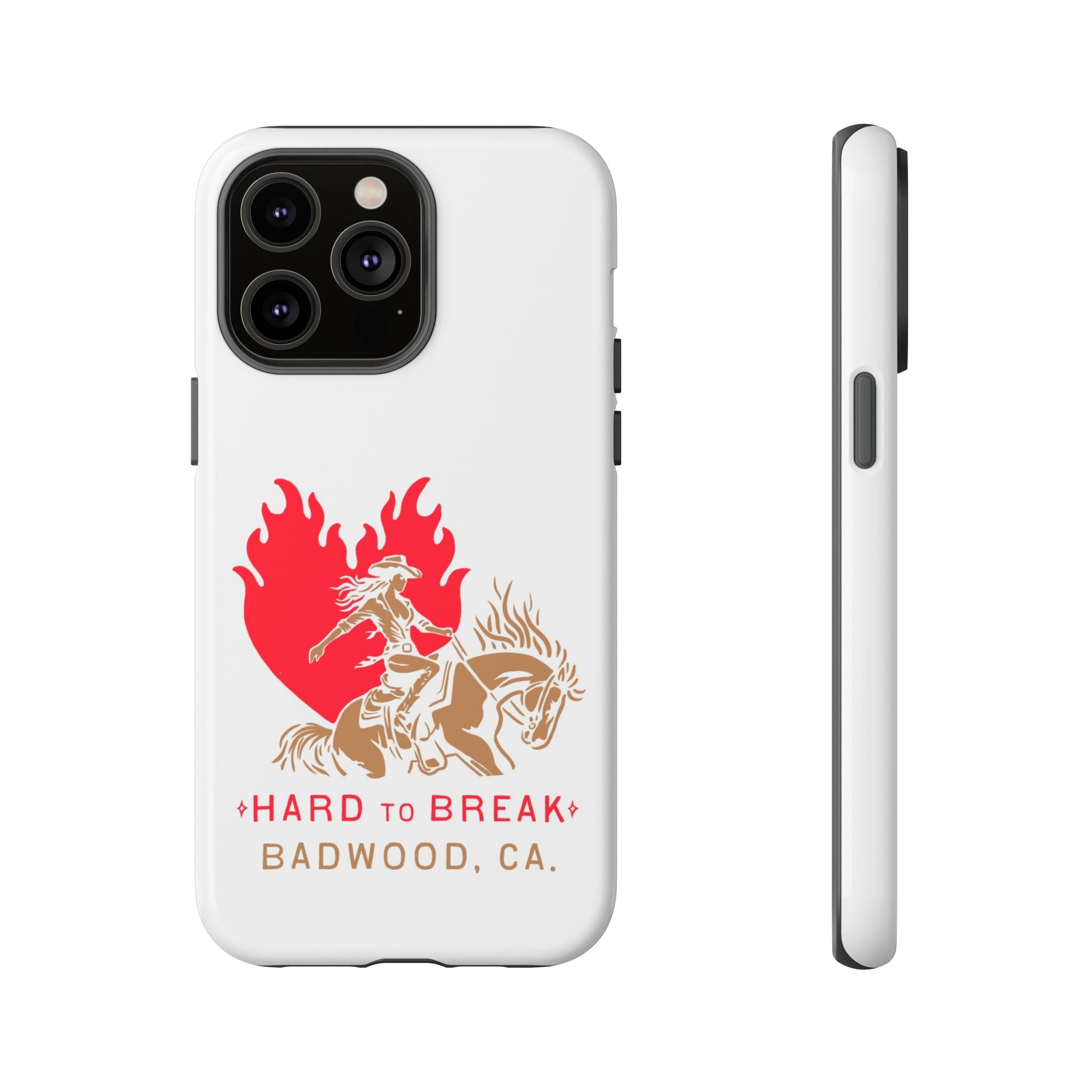 "HARD TO BREAK" Tough Case in WHITE