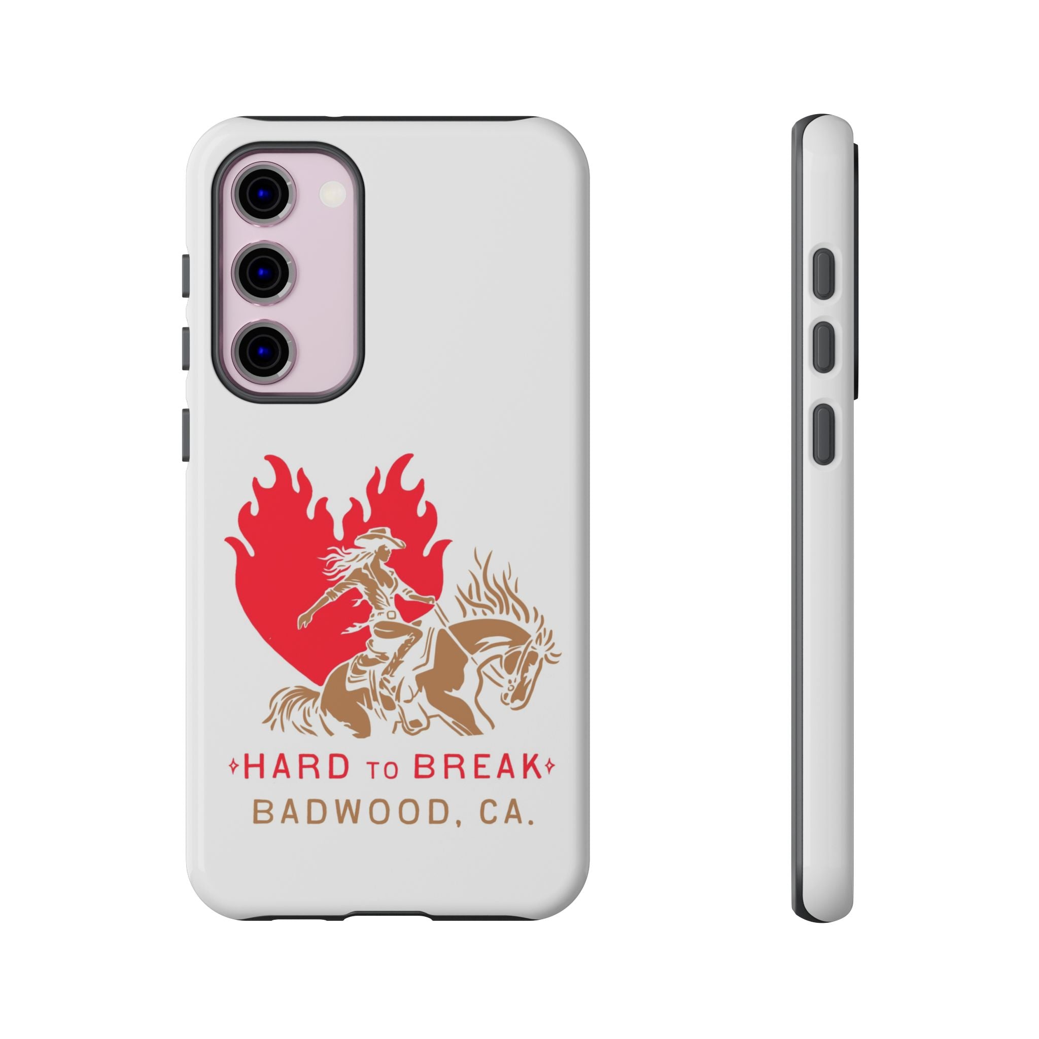 "HARD TO BREAK" Tough Case in WHITE