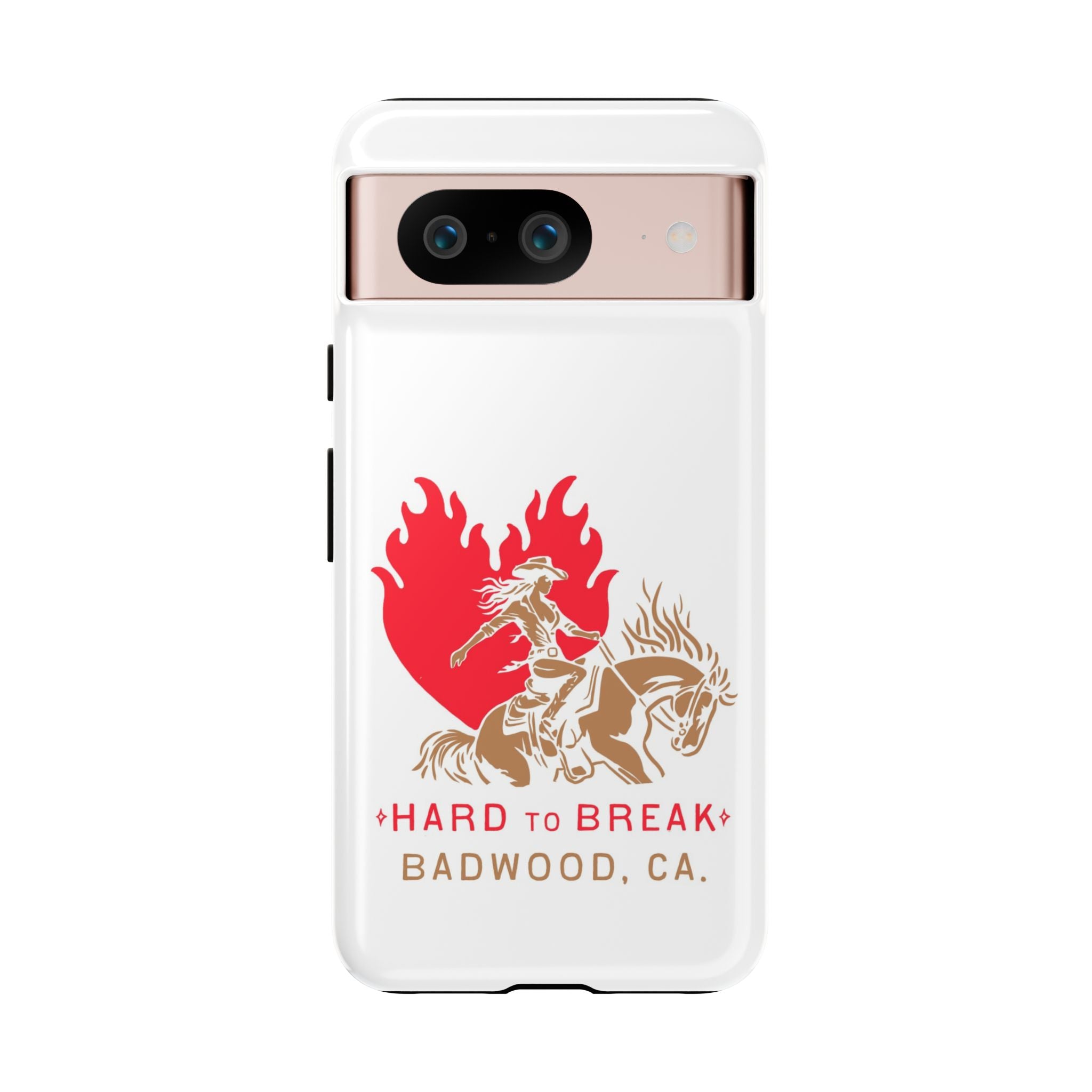 "HARD TO BREAK" Tough Case in WHITE