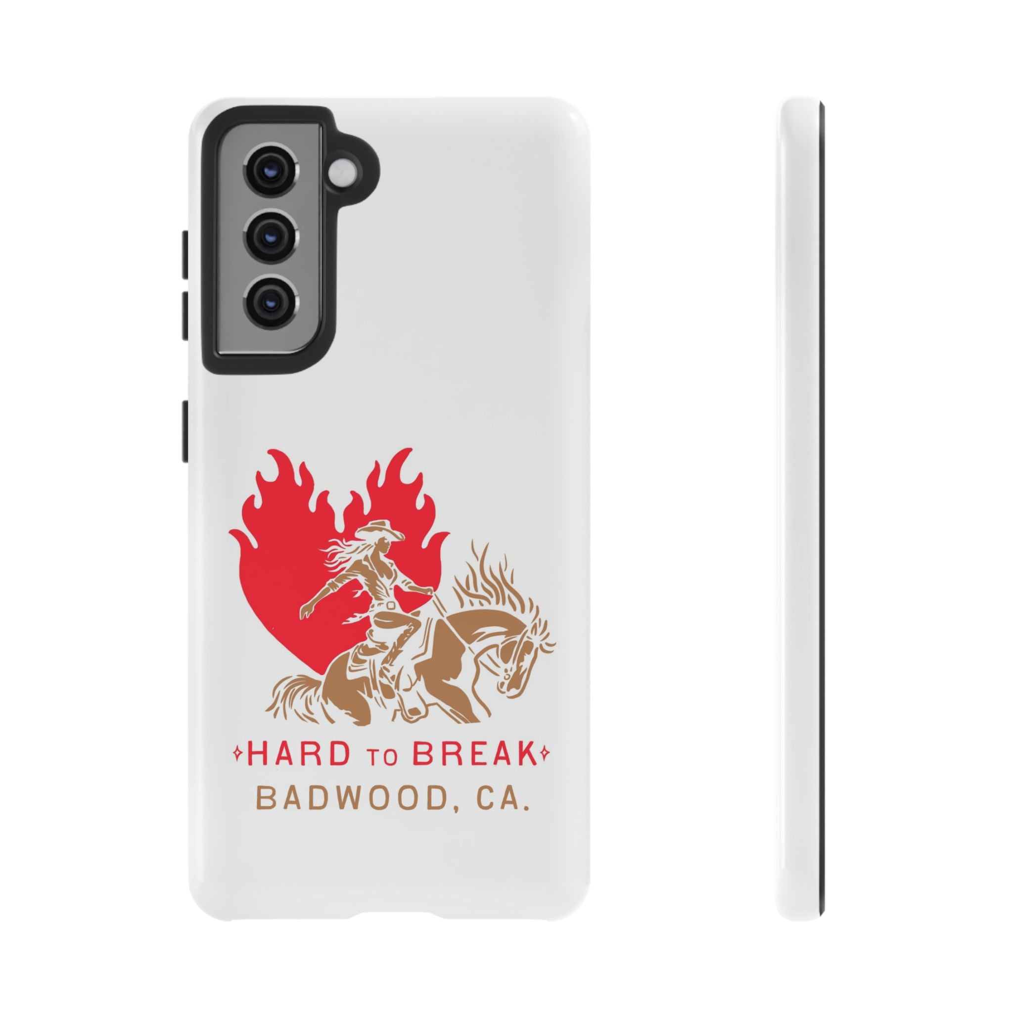 "HARD TO BREAK" Tough Case in WHITE