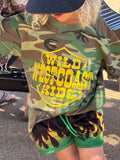 "WILD WEST COAST KIDS" Kids' Tee in ARMY CAMO
