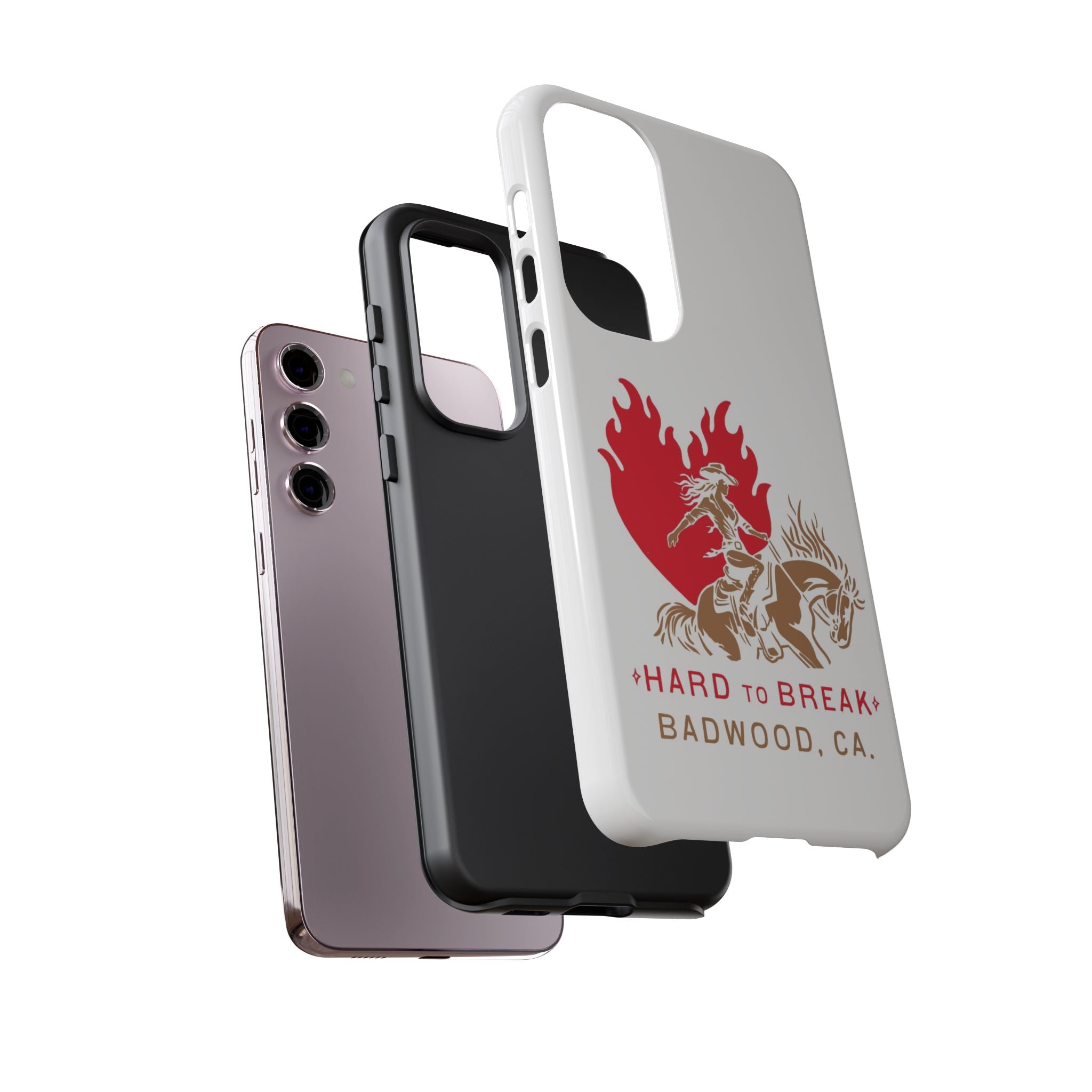 "HARD TO BREAK" Tough Case in WHITE