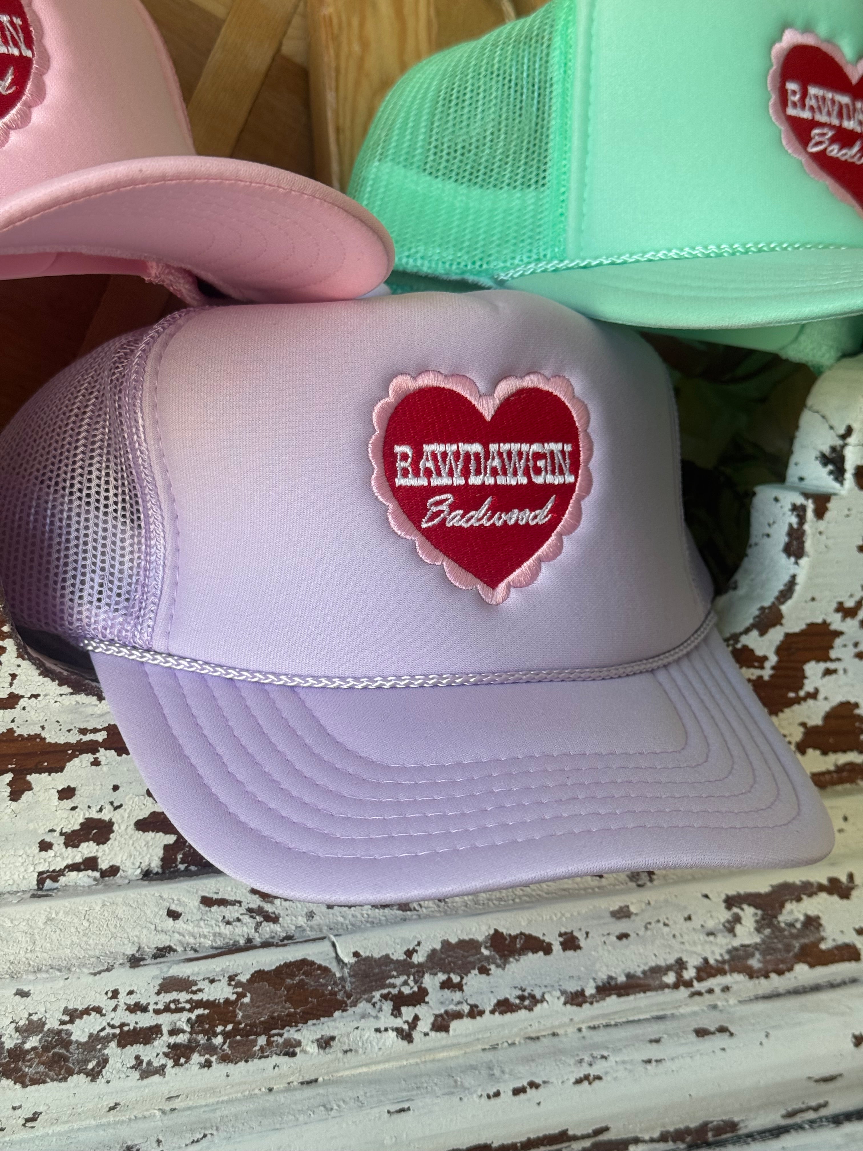 "SWEETHEART" Trucker Hat in LAVENDER