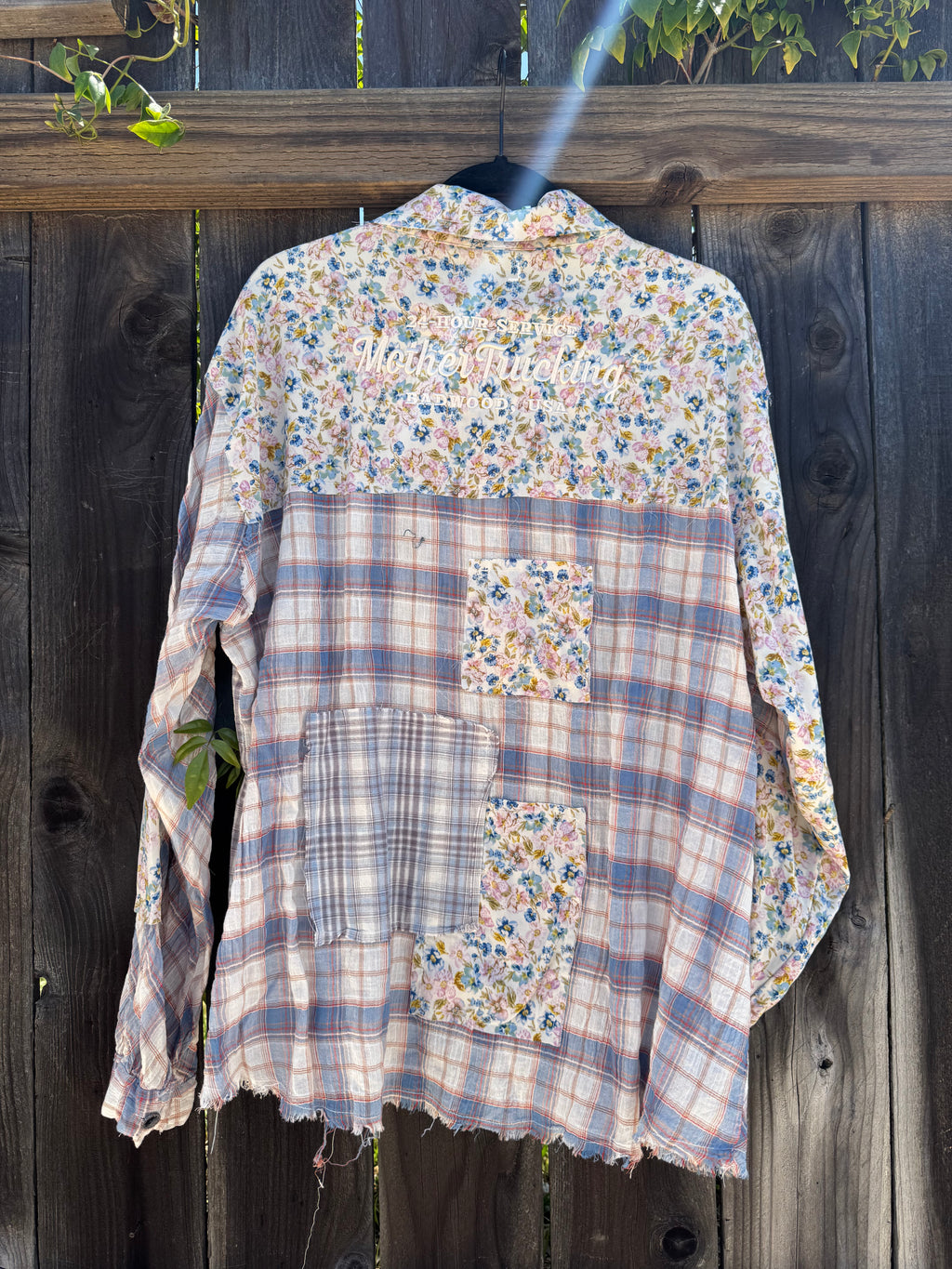 "MOTHERTRUCKING" Flannel in BABYBLUES