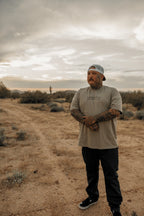 O.G. OLD ENGLISH TEE in CEMENT