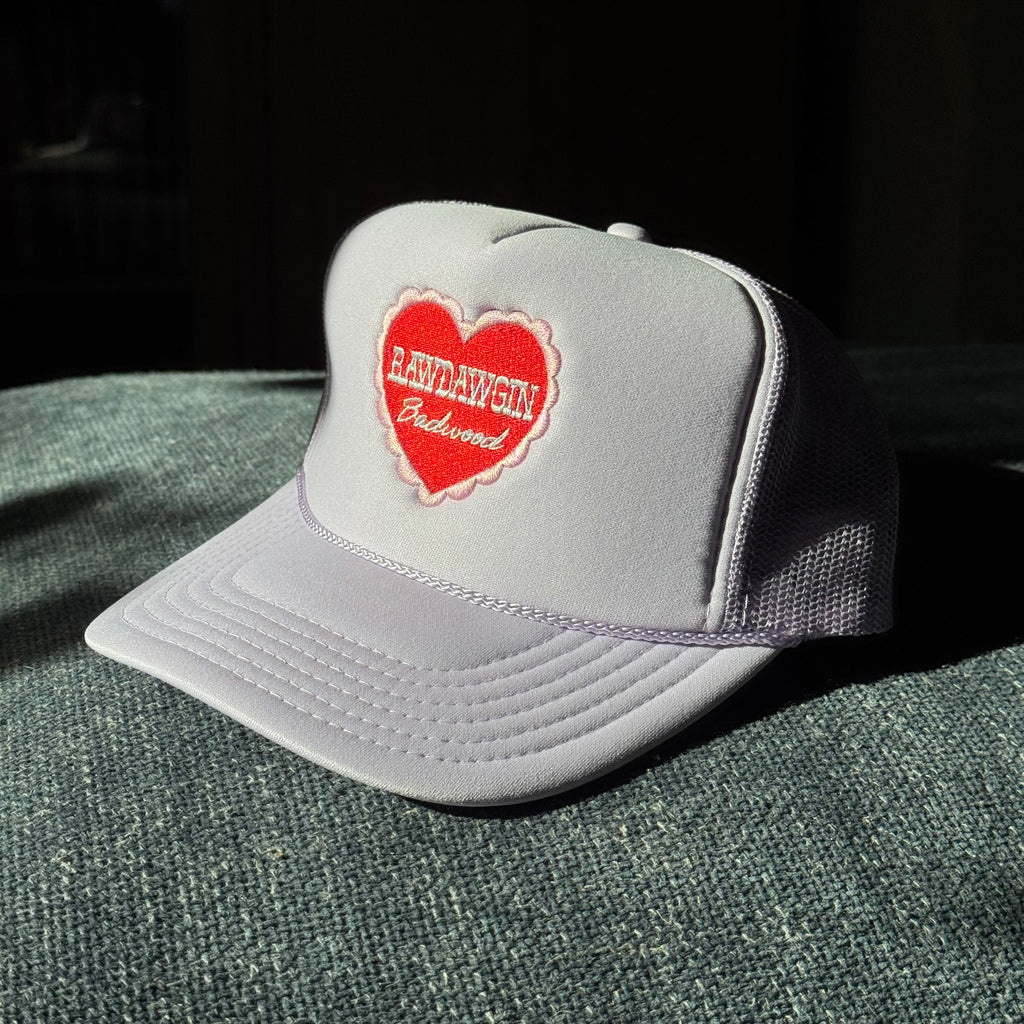 "SWEETHEART" Trucker Hat in LAVENDER