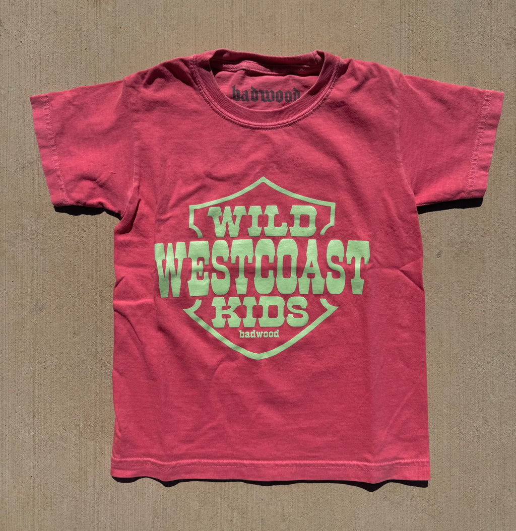 "WILD WEST COAST KIDS" Kids' Tee in WATERMELON
