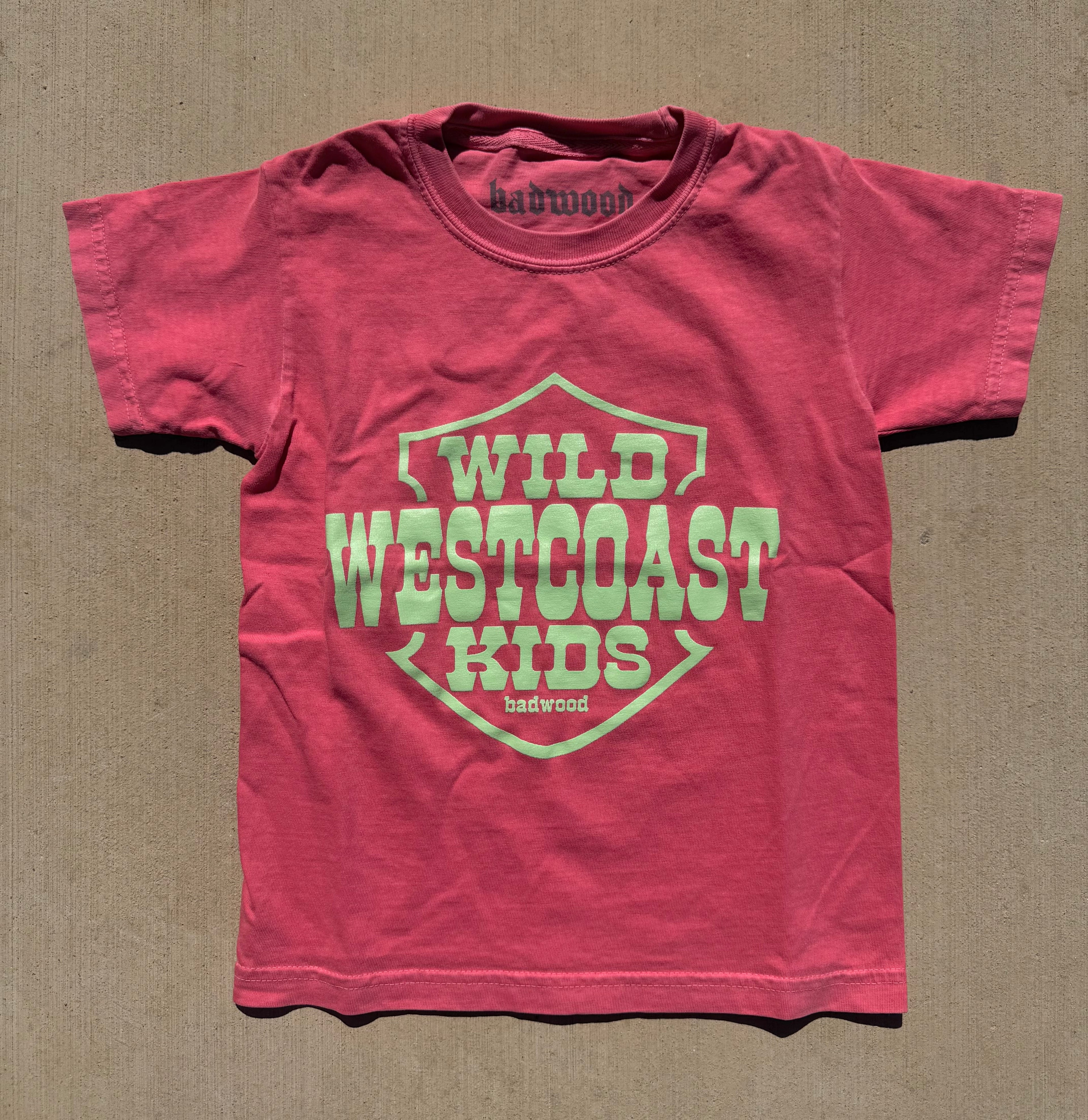 "WILD WEST COAST KIDS" Kids' Tee in WATERMELON