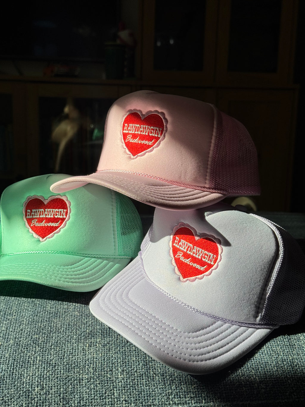 "SWEETHEART" Trucker Hat in LAVENDER