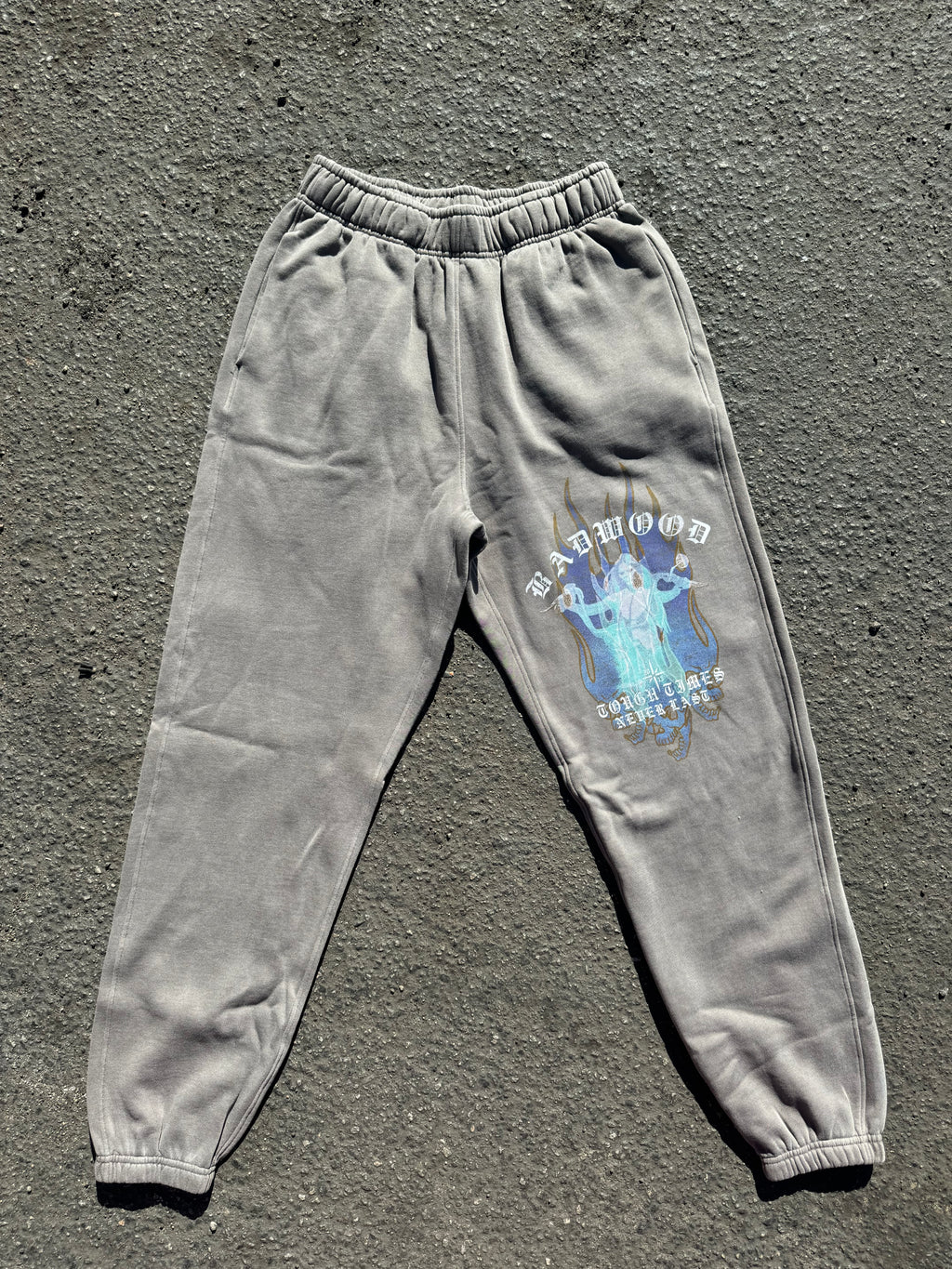 "TOUGH TIMES" Sweatpants in BURNOUT