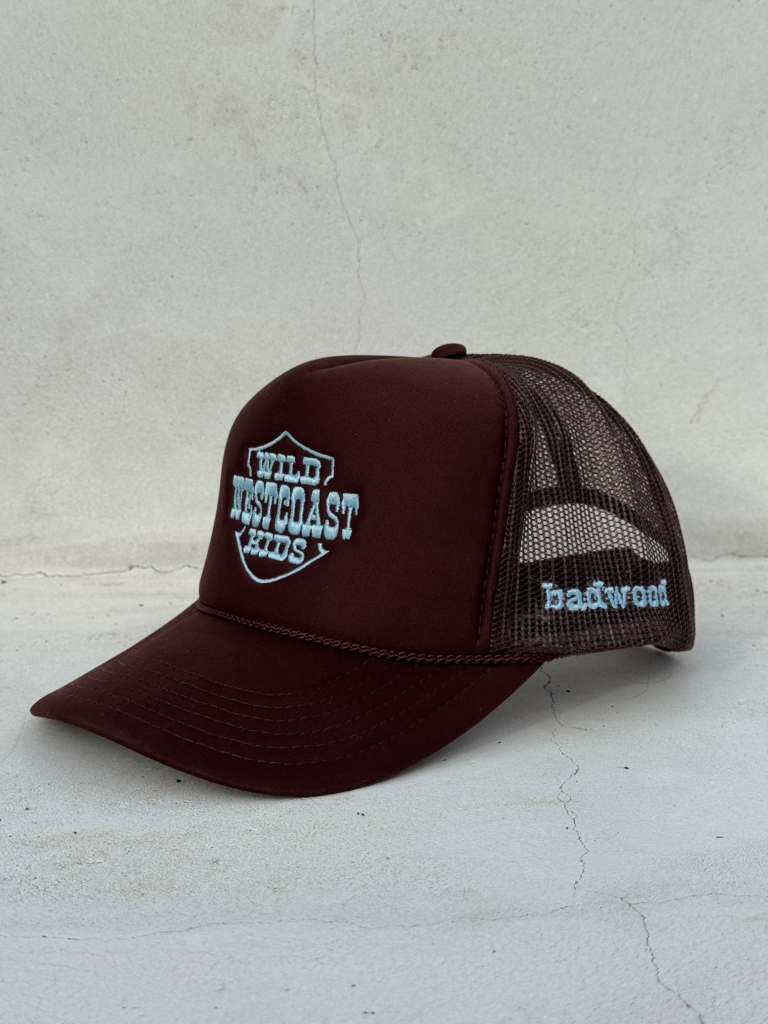 "WILD WEST COAST KIDS" Adult Trucker in BROWN