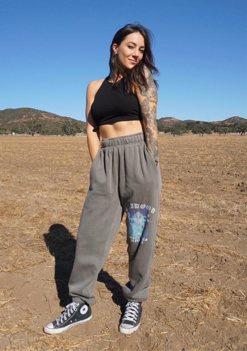 "TOUGH TIMES" Sweatpants in BURNOUT