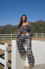 "PAISLEY" FLANNEL SWEATPANTS