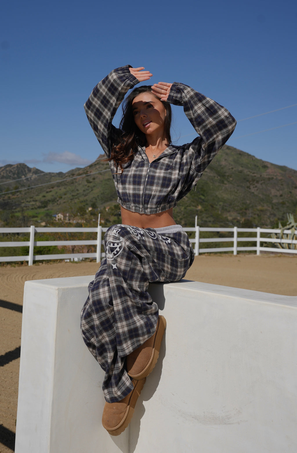 "PAISLEY" FLANNEL SWEATPANTS