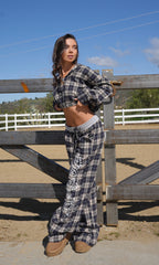 "PAISLEY" FLANNEL SWEATPANTS