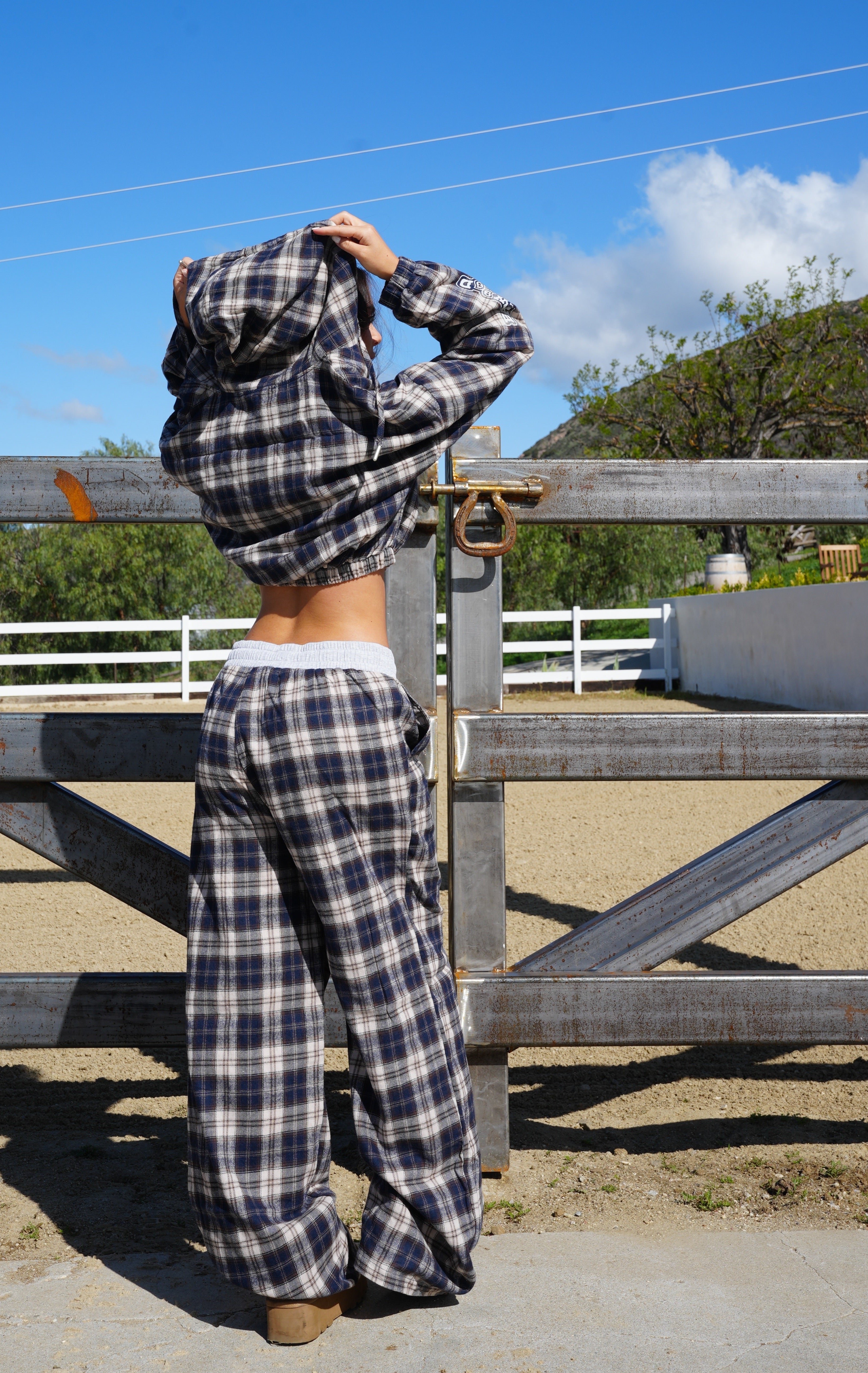 "PAISLEY" FLANNEL CROP ZIP