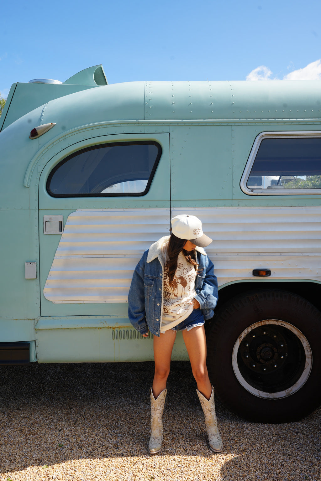 "PAISLEY" UNISEX TEE in BONE