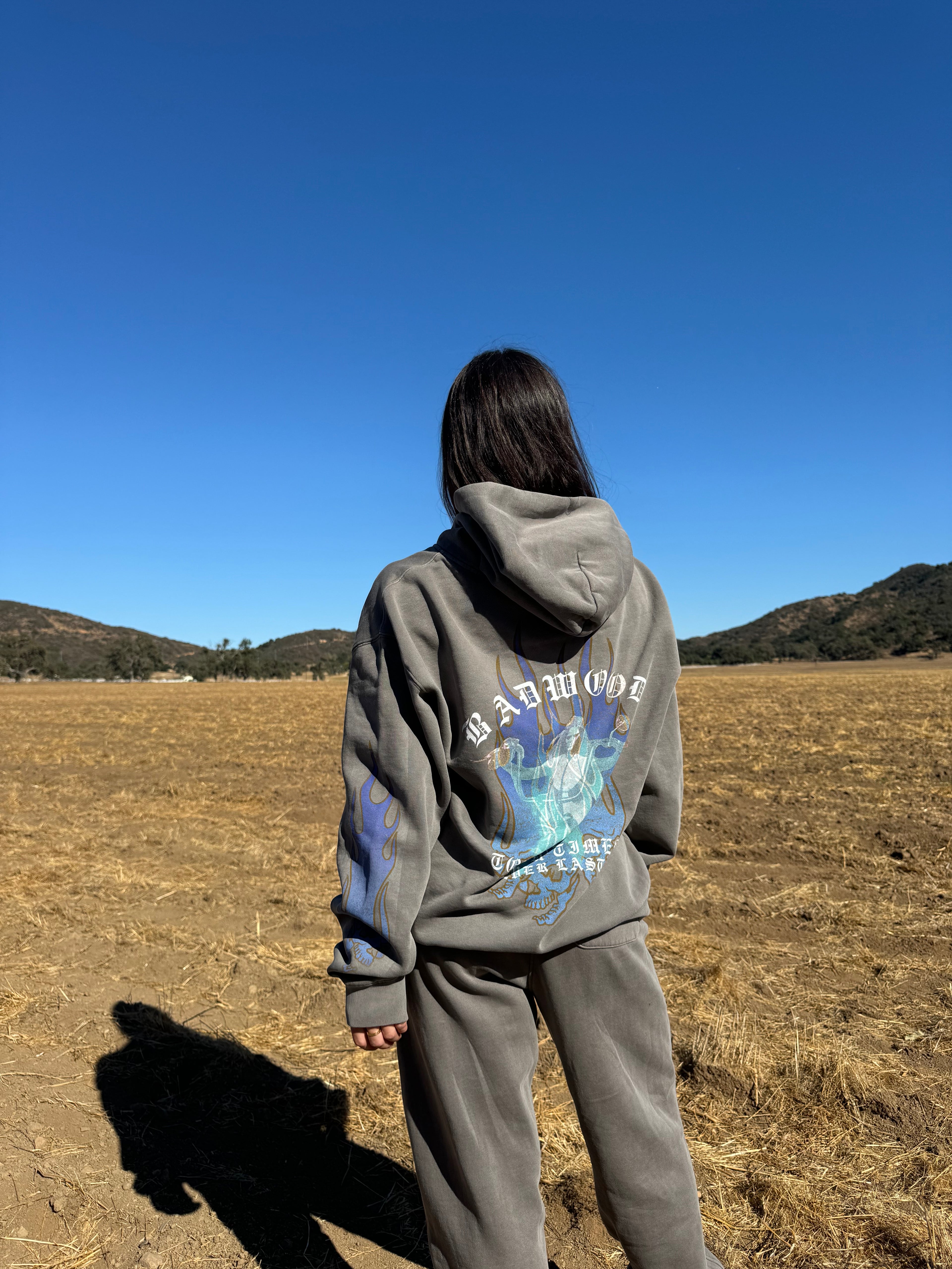 "TOUGH TIMES" Hoodie in BURNOUT