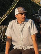 "RAWDAWGIN" Classic Trucker in BROWN/WHITE