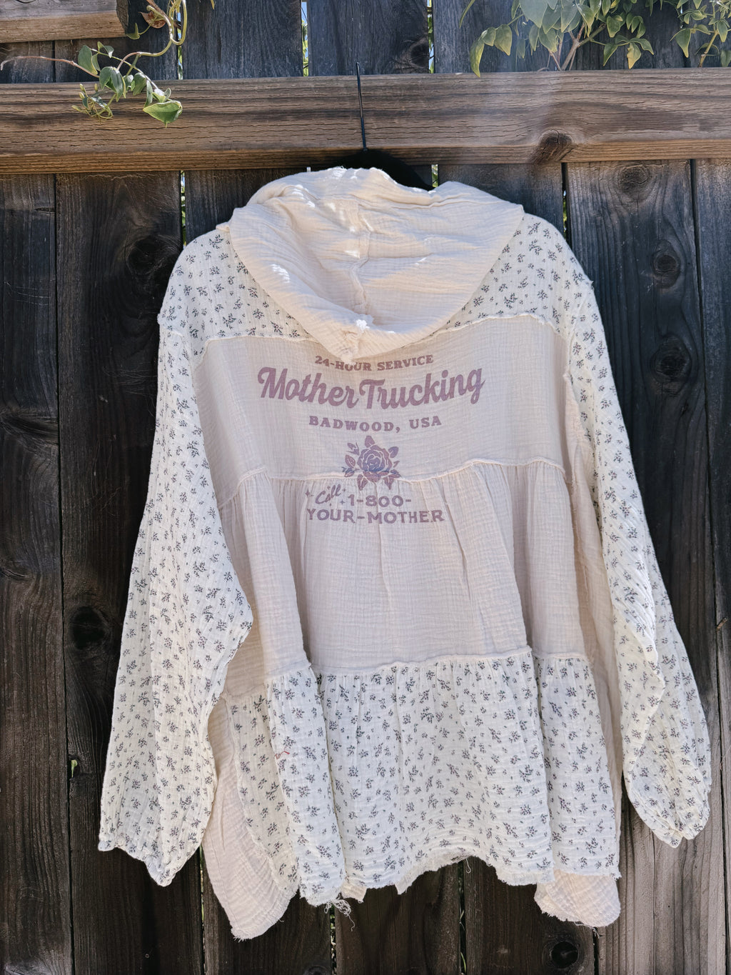 "MOTHERTRUCKING" FLORAL JACKET