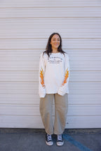 "TOUGH TIMES" Waffle Knit Thermal