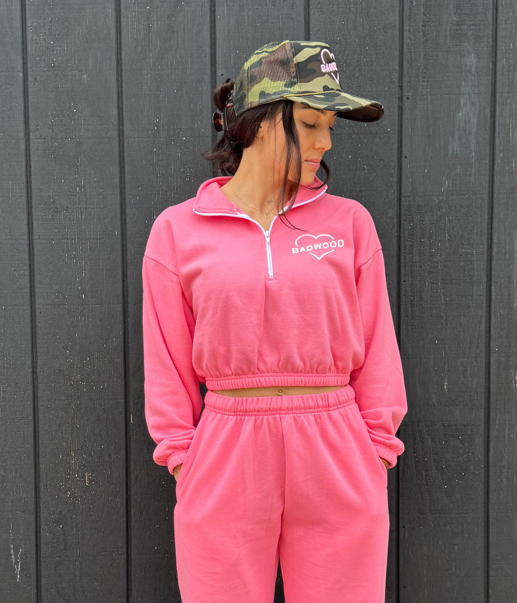 "HARD TO BREAK" SWEATPANTS in BUBBLEGUM