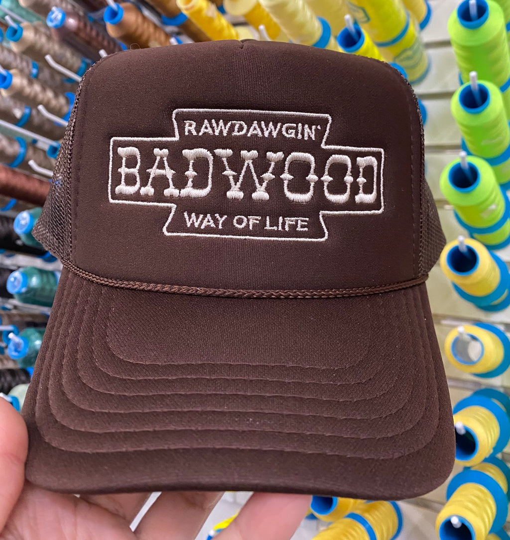 "RAWDAWGIN" Foam Trucker in BROWN