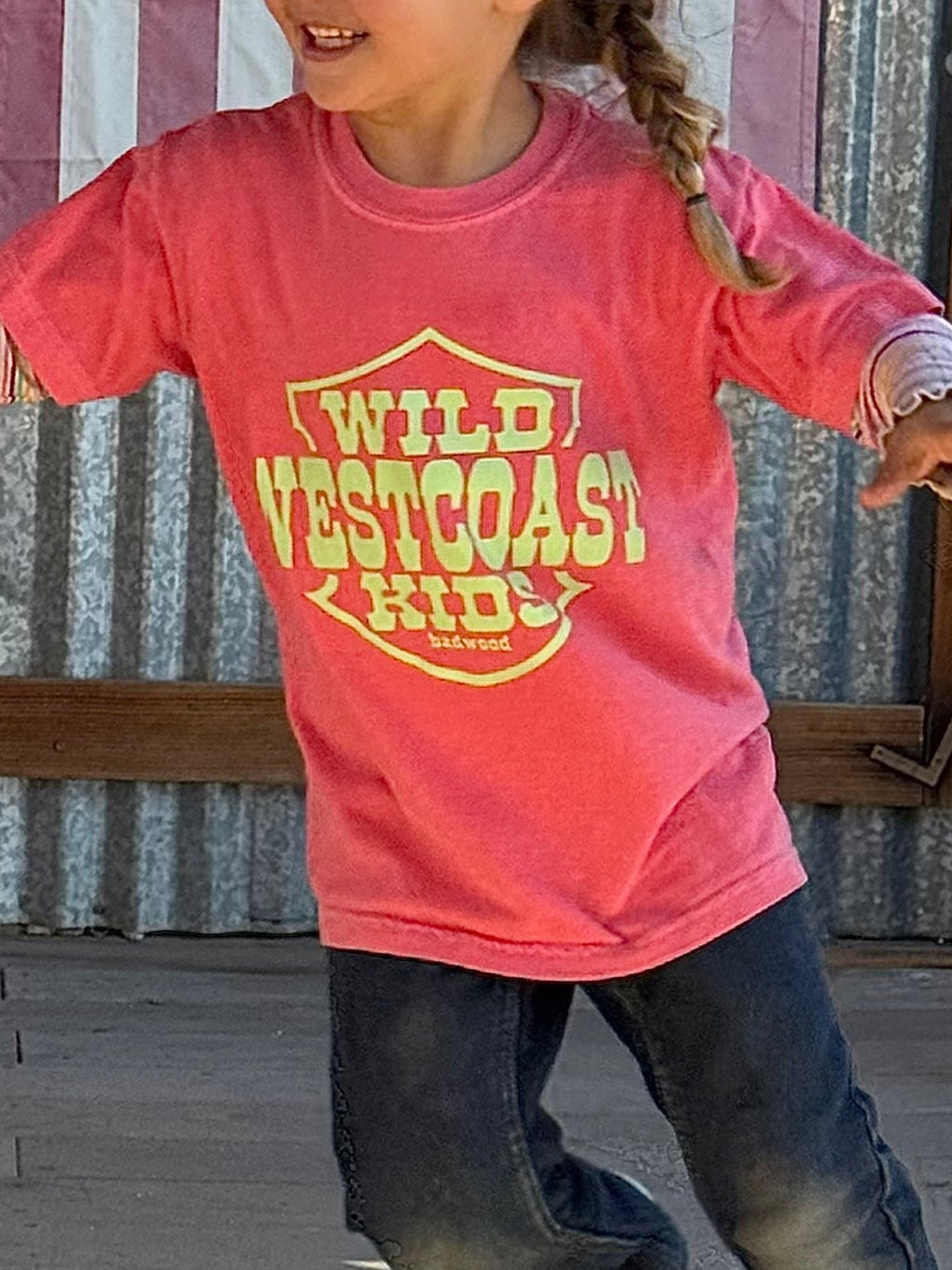 "WILD WEST COAST KIDS" Kids' Tee in WATERMELON
