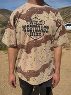 "WILD WEST COAST KIDS" Tee in DESERT CAMO