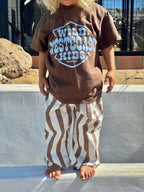 "WILD WEST COAST KIDS" Kids' Tee in BROWN