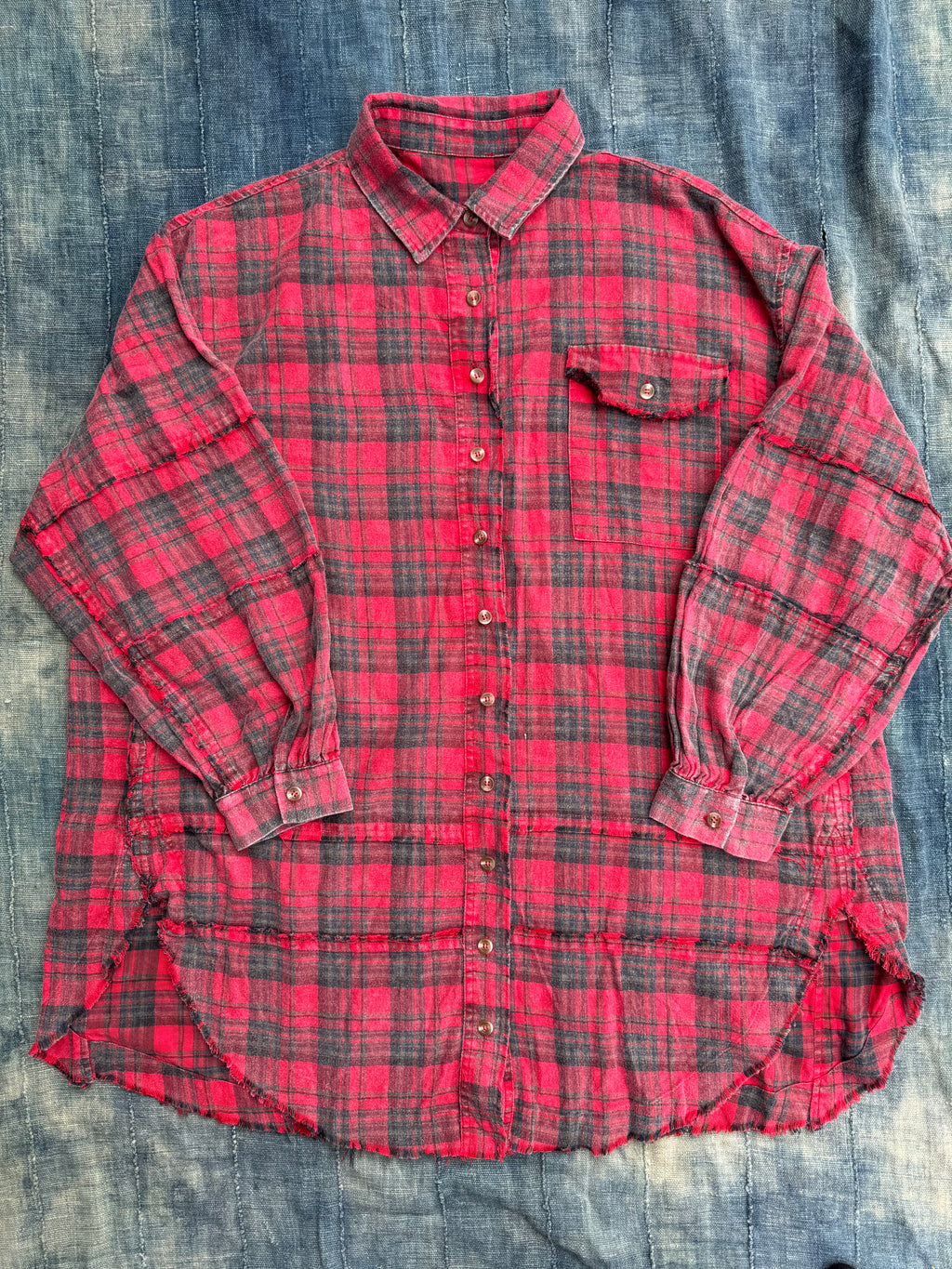 "PAISLEY" EMBROIDERED FLANNEL