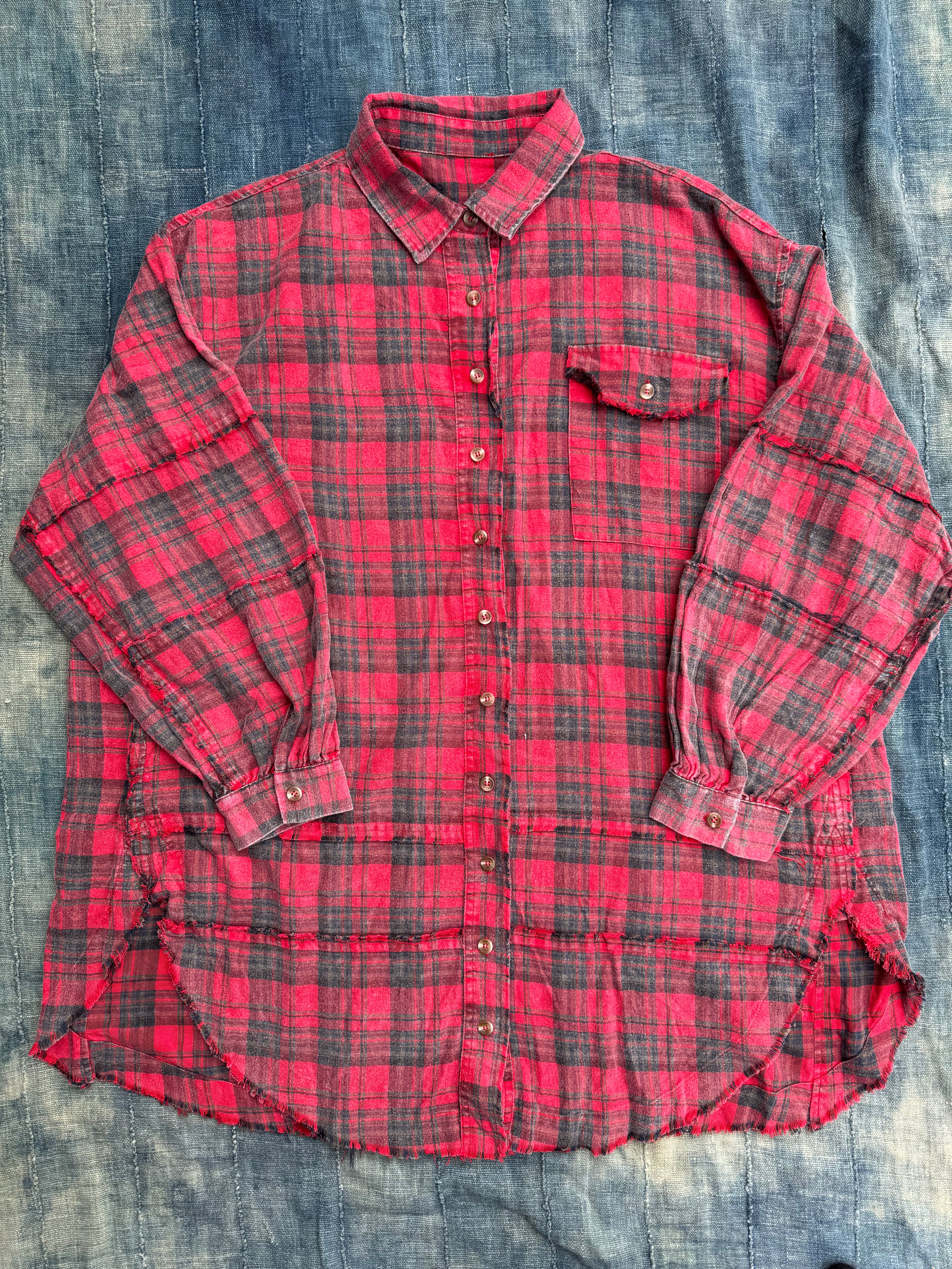 "PAISLEY" EMBROIDERED FLANNEL