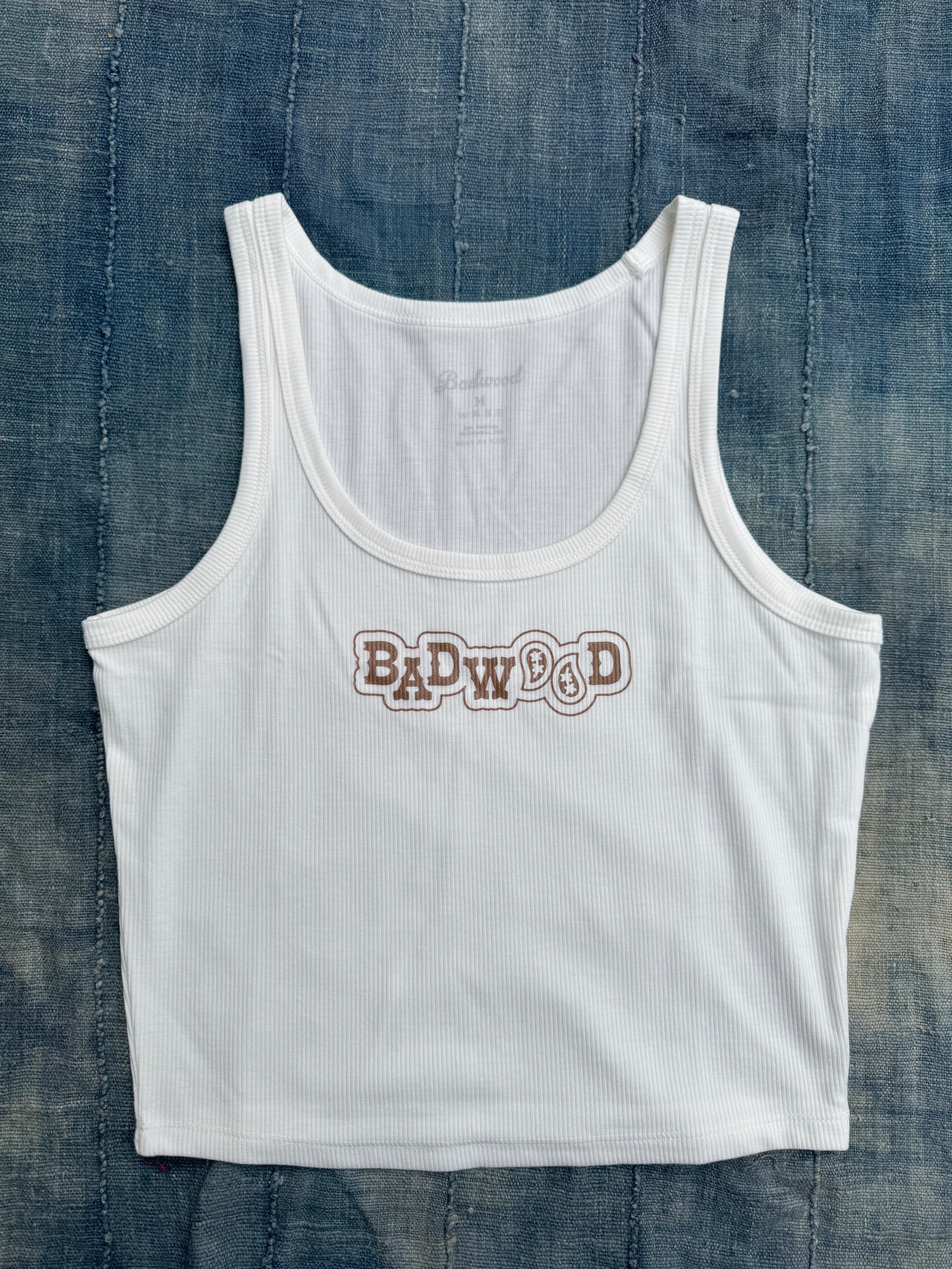 "PAISLEY" TANK in BONE