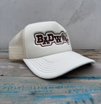 "PAISLEY" TRUCKER HAT in BONE