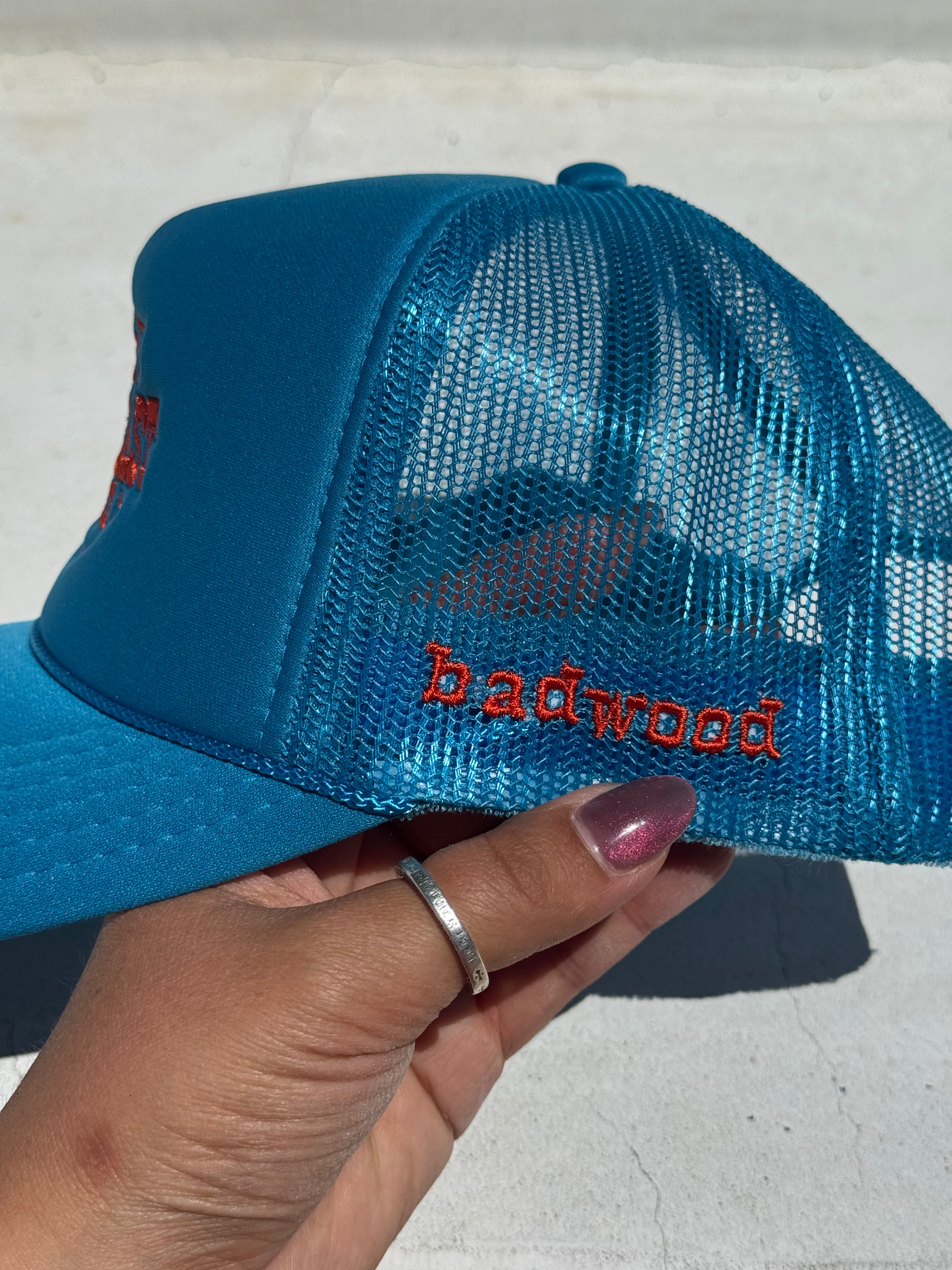 "WILD WEST COAST KIDS" Adult Trucker in TURQUOISE