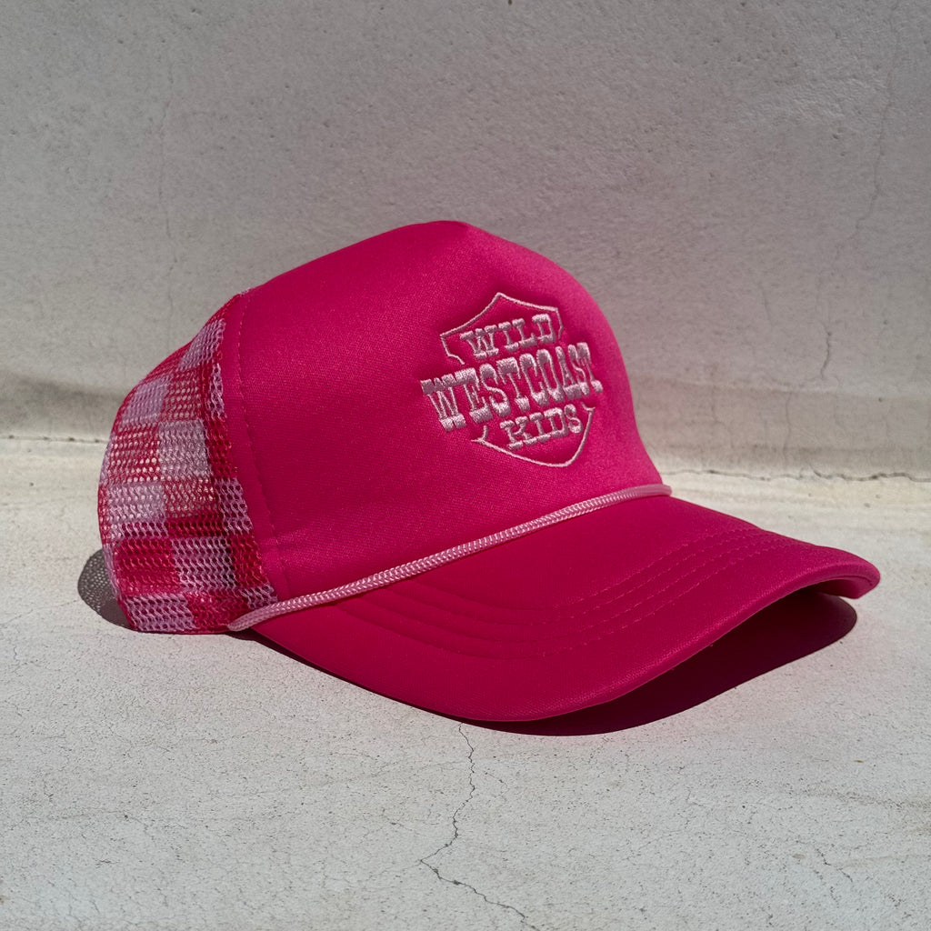 "WILD WEST COAST KIDS" Mid-Profile Trucker in PINK