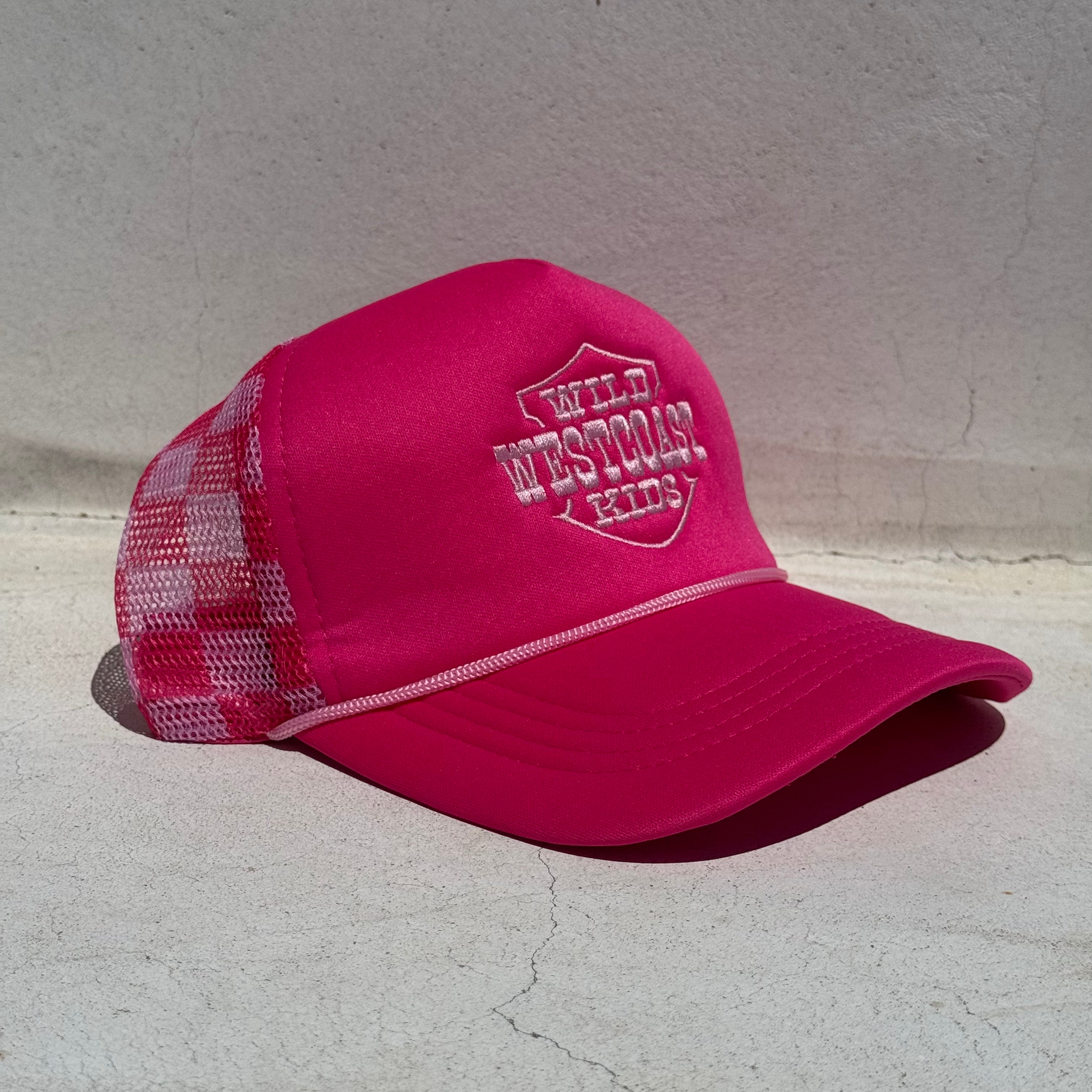 "WILD WEST COAST KIDS" Mid-Profile Trucker in PINK