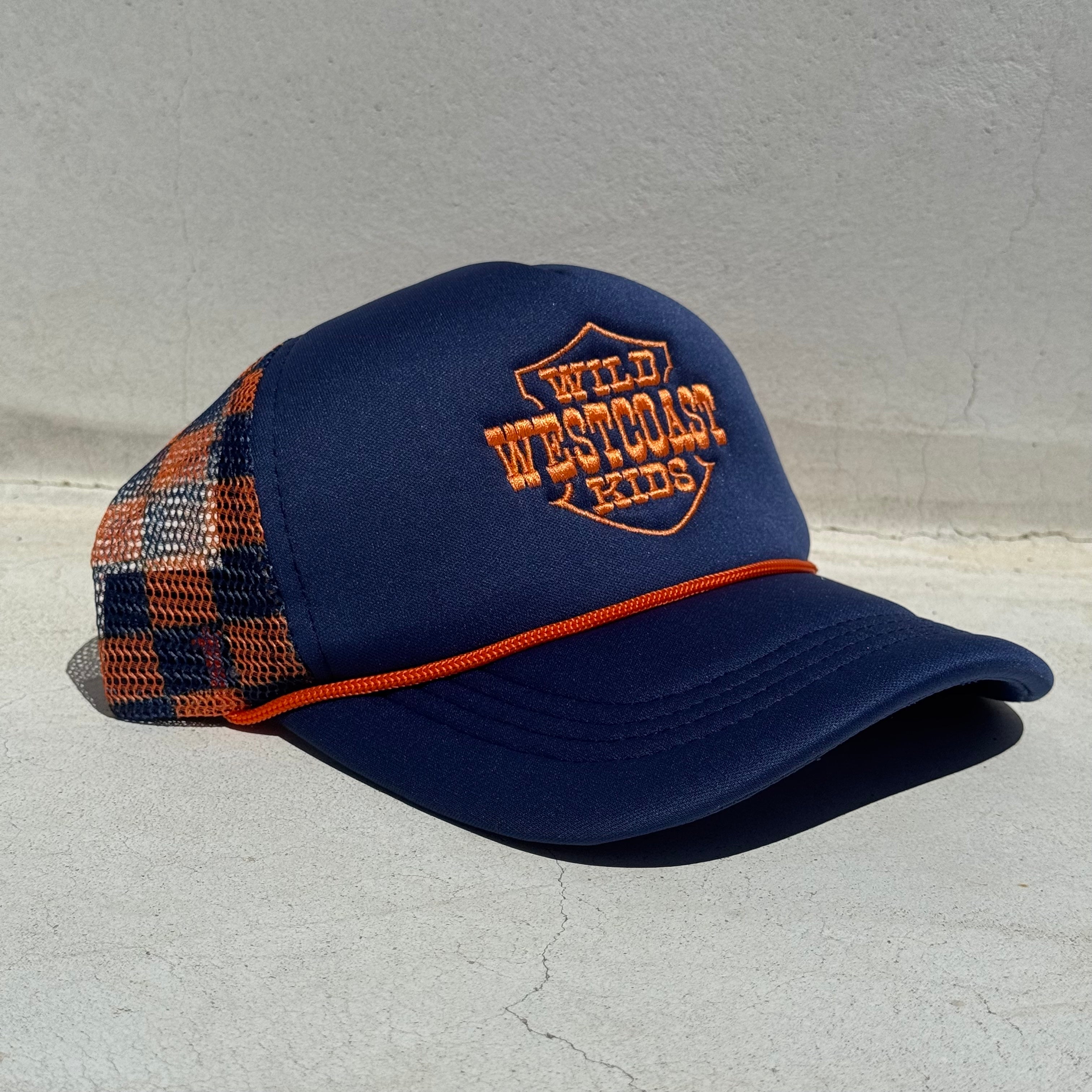 "WILD WEST COAST KIDS" Mid-Profile Trucker in NAVY