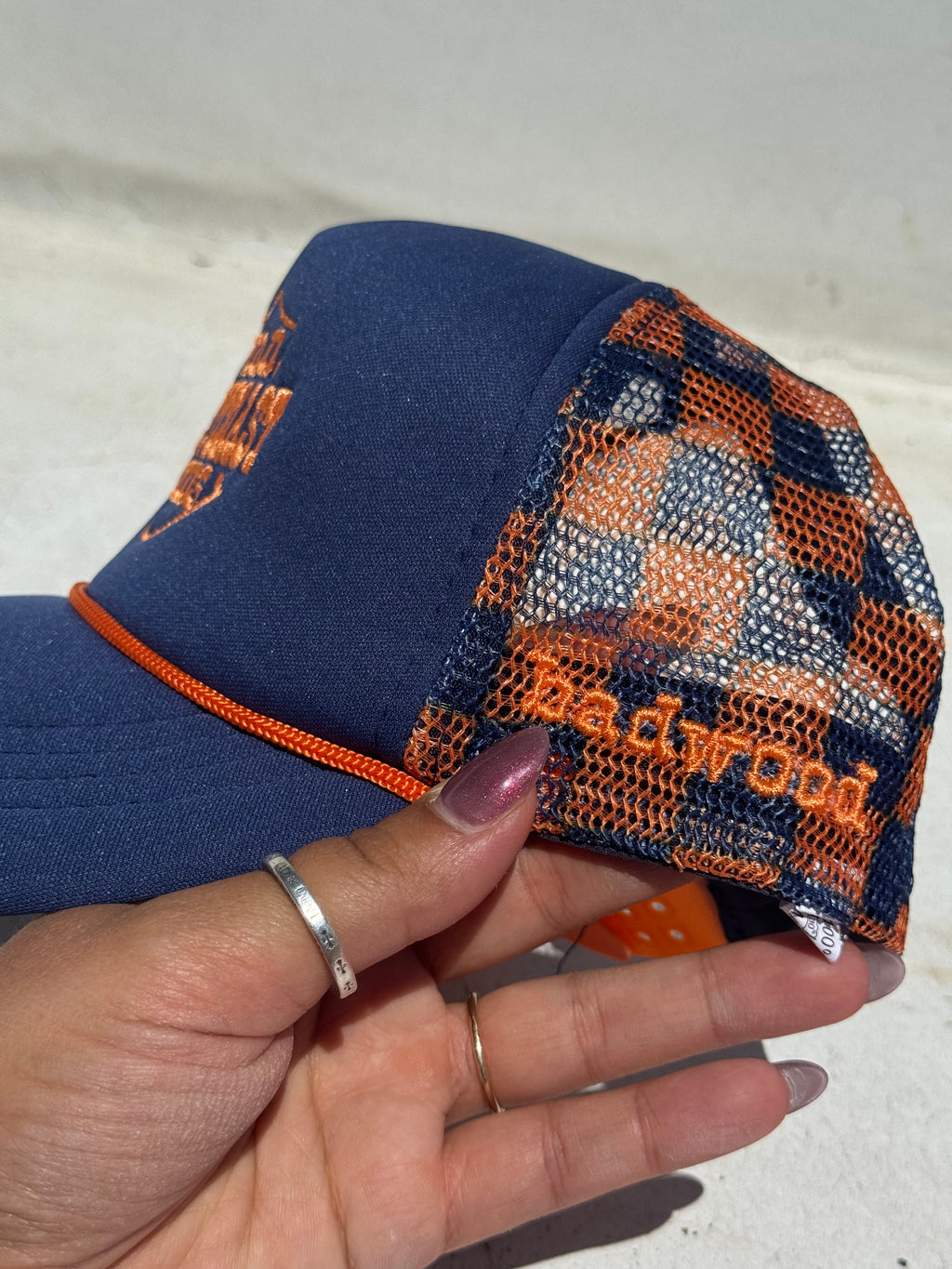 "WILD WEST COAST KIDS" Mid-Profile Trucker in NAVY