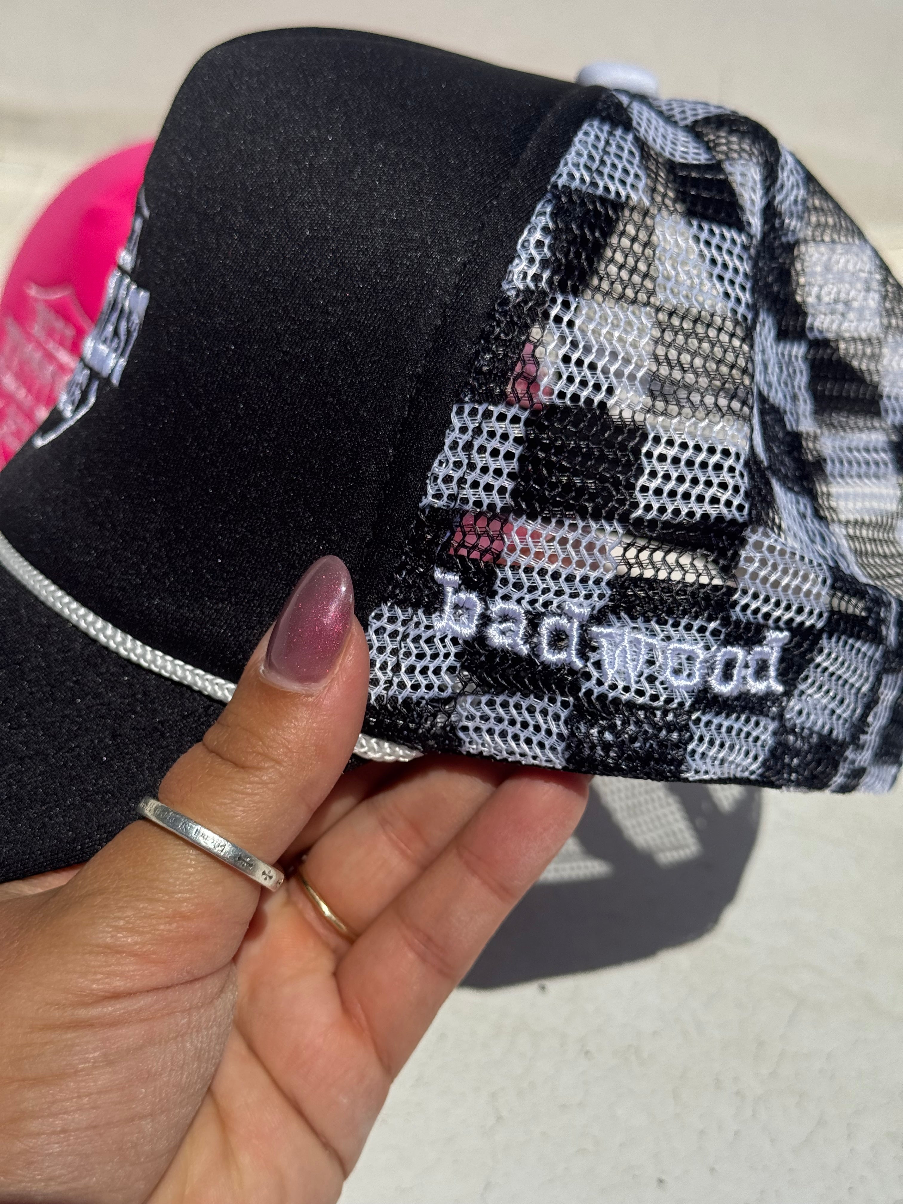 "WILD WEST COAST KIDS" Mid-Profile Trucker in BLACK